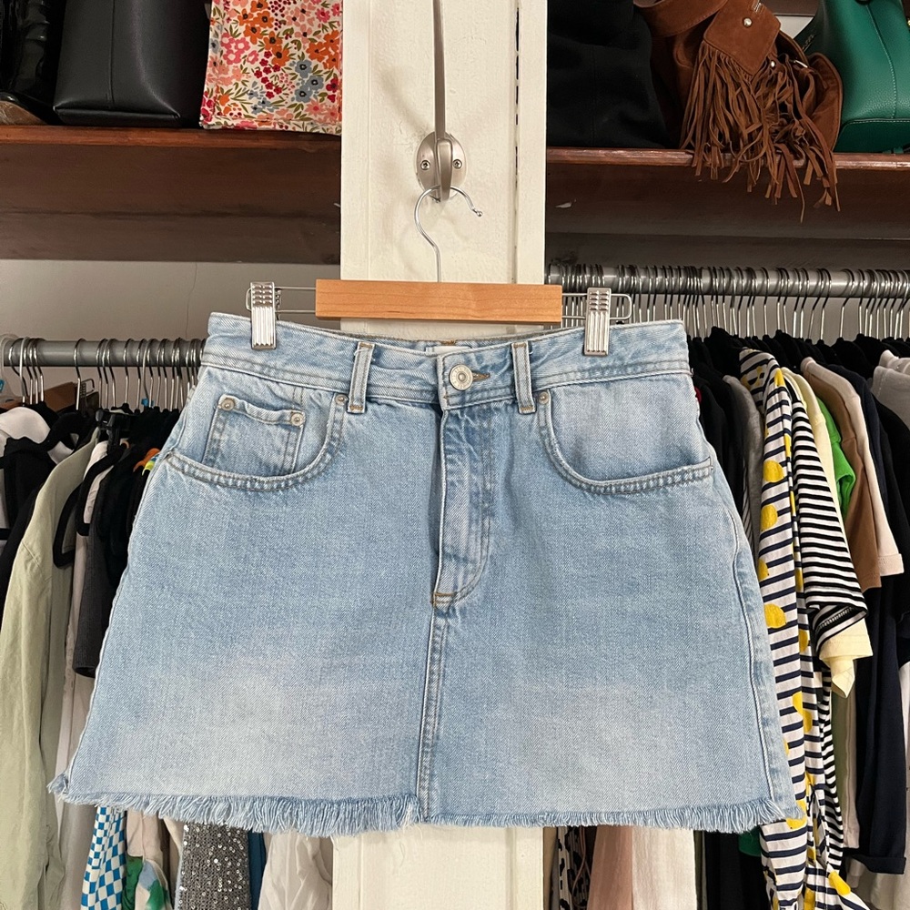 Denim Mini Skirt